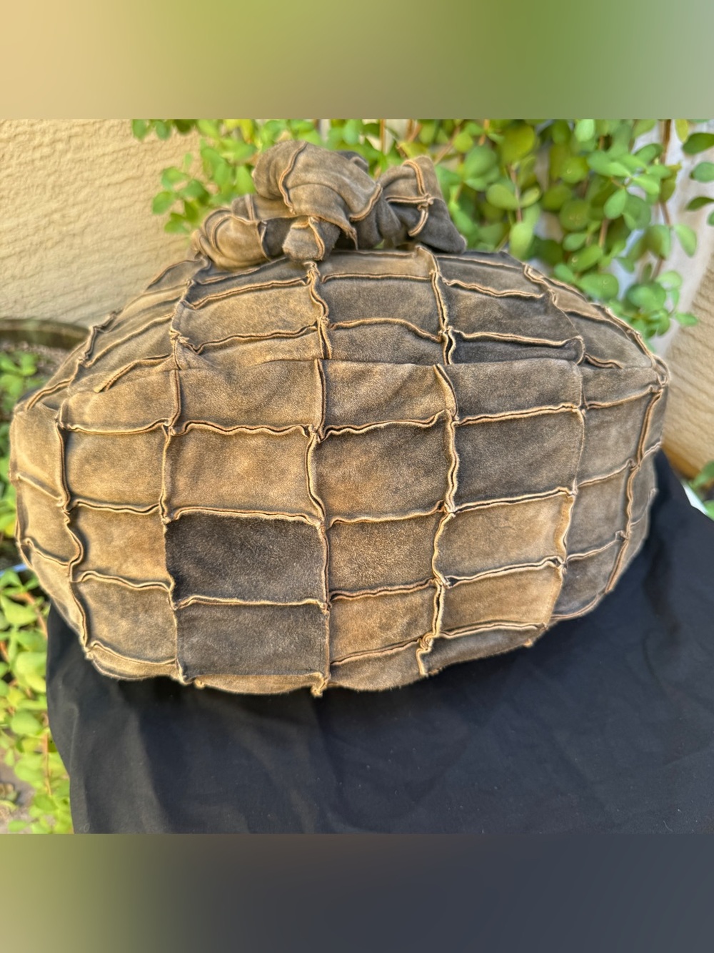 CHANEL Brown Patchwork Suede Shoulder Bag - Picture 9 of 14